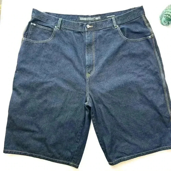 Ecko  Unltd Oversized Retro “90’s” Carpenter Dark Wash  Jean Shorts Size 46B - Picture 6 of 13